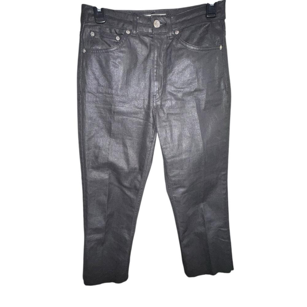 Topshop Black Shiny Women's Black Jeans Size 27